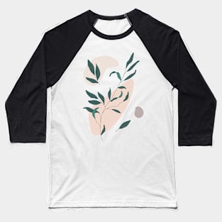 abstract branch botanical leaves Baseball T-Shirt